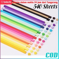 540 Sheets Origami Star Paper Star Paper/Lucky Star Craft Handmade Origami Colored Paper DIY