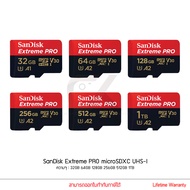 SanDisk Extreme PRO microSDXC UHS เมมโมรี่การ์ด 32GB 64GB 128GB 256GB 512GB 1TB