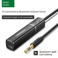 綠聯藍牙音頻發射器5.0電視機3.5線轉無線耳機專用模塊接收適配器