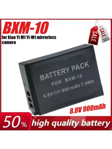 8.8V 900mAh BXM-10 BXM10 Battery for Xiao Yi M1 Yi-M1 Mirrorless Camera