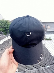 Topi Ring Gaya Korea Topi Besi Cincin BTS SUGA Topi Anting Korea Premium Distro