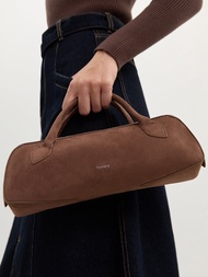 [Pomelo] กระเป๋าหนังกลับทรงยาว / Suede Baguette Bag