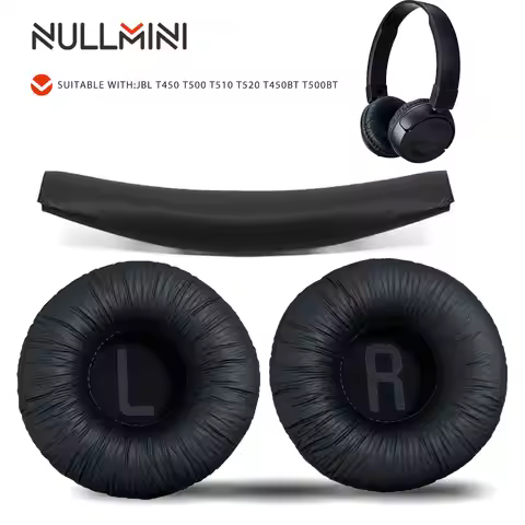 Nullmini Earpads Suitable for JBL T450 T500 T510 T520 T450BT T500BT Headphones Ear Cushion Pads