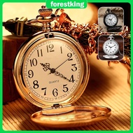 Vintage Pocket Watch Quartz Pocket Watch with Chain Mechanical Movement Pocketwatch for Men Women SH