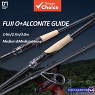 FISHINGFANS Rancy2.0 M MH Power 8ft 9ft 10ft Long Casting FUJI O Alconite Tip 15-50 Lure Weight Sea 