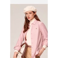 Hazzys Hazzys 2026 Women's Top Light Brushed Color Spinning Shirt Loose Comfortable Fashionable Long