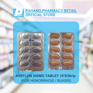 AVEFLON 500MG TABLET 10S/Strip  (FOR HEMORRHOID / BUASIR)