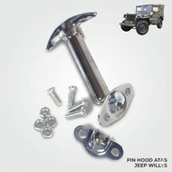 MESIN Jeep Willys WL Jeep CJ7 Hood Hook | Jeep Wrangler YJ TJ CJ7 Willys Hood Pin