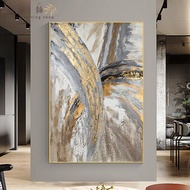 Printing canvas painting abstract imitation poster printing canvas painting black gold gray modern l