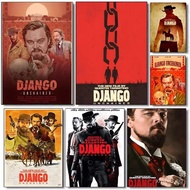 Classic Western Movies D-Django Unchained Poster Self-adhesive Painting With Prints Home Bedroom Liv