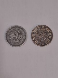 日本10錢龍銀幣