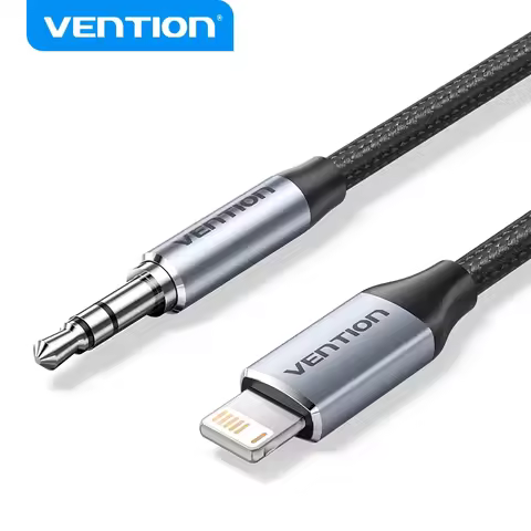 Vention Lightning to 3.5MM Cable Adapter DAC Headphone Audio Adapter Splitter For iPhone 14 Pro max