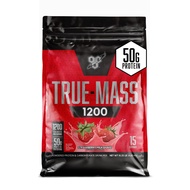 BSN TRUE-MASS Weight Gainer, Muscle Mass Gainer Protein Powder, Strawberry Milkshake, 10.25 Pound