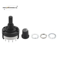 3P4T 3 Pole 4 Position Single  Band  Rotary Switch w Knob