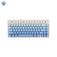 AULA F75  75% Gasket Wireless Mechanical Keyboard Gradient Blue Side Printed