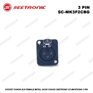 Canon XLR Female Metal Chassis Socket Seetronic SC-MK3F2CBG 3 Pin