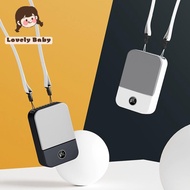 CCC พัดลมคาดเอวแบบพกพาพัดลมหนีบเอว2000มิลลิแอมป์ต่อชั่วโมง USB พัดลมห้อยคอแบบชาร์จไฟได้มาพร้อมกับสาย