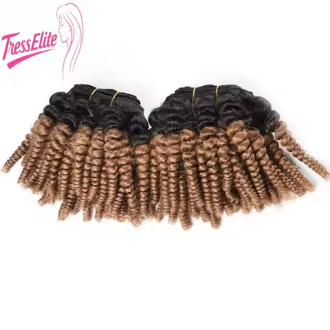 High Quality 1b/30 Afro Kinky African Curl Human Hair Bundles Two Color Hair Weaving Soft Texture Na