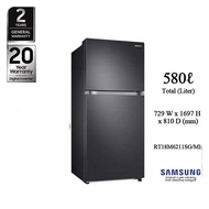 [Save 4.0][Free Installation within Klang Valley Area] Samsung 580L Refrigerator Top Mount Freezer with Twin Cooling Plus Fridge RT18M6211SG  RT18M6211SG/ME 2 Years General + 10 Years Compressor Official Warranty By Samsung Malaysia
