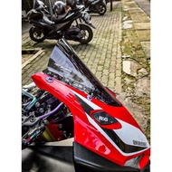 Visor cbr250rr racepro screen windshield cbr250rr zero graffiti shark model mica windshield rear vie