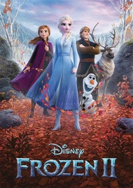 โปสเตอร์ภาพยนตร์ดิสนีย์พิกซาร์ Frozen - ภาพวาดการ์ตูนเอลซ่าบนผ้าใบสำหรับตกแต่งผนังห้องนอนเด็ก 1001