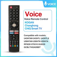 Voice Remote Control Replacement for AIWA CHiQ Smart LCD LED TV ANDROID TV U43H7AN U43H7L U55H7A RF9