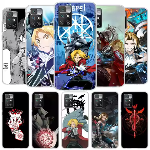 Fullmetal Alchemist Anime Cover Phone Case For Xiaomi Poco F7 Ultra X7 X6 X5 Pro M7 Redmi 15C 15 13C