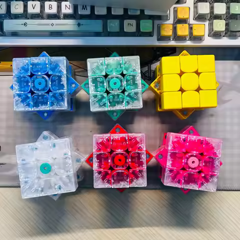 DIY GAN 356 ME 3x3 Cube Magnetic Magic Speed Cube Stickerless Professional Fidget Toys GAN 356ME Cub