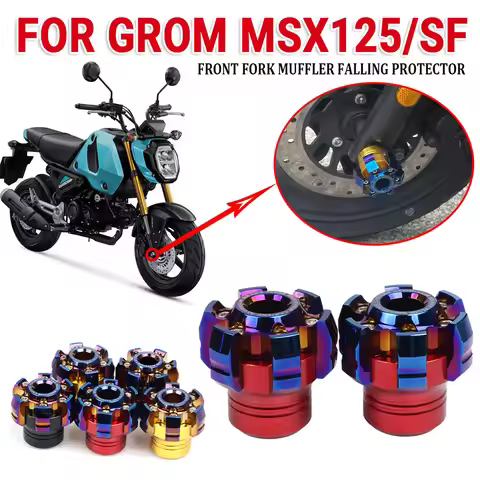 For HONDA GROM MSX125 SF MSX 125 SF 125SF MSX125SF Motorcycle Front Rear Wheel Axle Fork Crash Slide