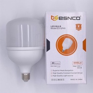 ESNCO หลอดไฟกระบอก หลอดไฟ LED ขั้วเกลียว E27 20W 30W 40W 50W แสงขาว อายุการใช้งาน20000 ชั่วโมง