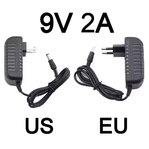 9V 2A 2000ma AC 110V 220V to DC 9V 2A Adapter Power Supply Converter charger switchLed Transformer C