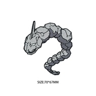 [Flight Tribe] Big Rock Snake Pokémon Embroidered Badge Clothes Fabric Decoration Patch Hot Melt Sti