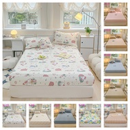 DORAMILL 880TC Bedsheet (Single / Super Single / Queen / King)Cotton Fitted Bedsheet Set Cadar Getah