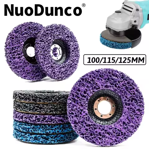 3Pcs 100/115/125mm Coral Disc Poly Strip Disc Grinder Strip Disc Abrasive Wheel Paint Rust Removal C