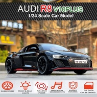 STE88 Audi R8 V10 Plus 1:24 Scale Metal Car Model Die-cast Toys ( Newao)