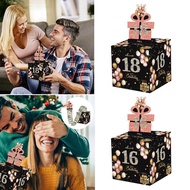LIPUPON Cash Pull Gift Boxs, Birthday  Happy Birthday Birthday Money Box,  Paper Creative 16th 18th 