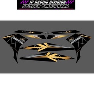 STRIPING STICKER YAMAHA MX NEW 135 NJMX LIS MALAYSIA BLACK RED