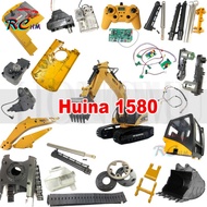 HUINA 1/14 1580 580 23CH Full metal Excavator Gearbox Tooth Box Metal Putter Gripper Quick Hitch Buc
