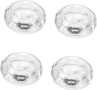 PRETYZOOM 4pcs Crystal Diamond Candle Holder Tea Lights Candle Holder Crystal Candlestick Holders Candle Cup Wedding Tablescape Decor Led Decor Candle Holder Decor Buddha Candle Light White