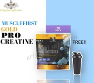 M1 Muscle First Pro Gold Creatine 70 Serving 350 GR Rasa Bubble Gum - bubblegum, shaker