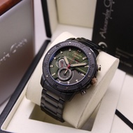 jam tangan pria alexandre christie ac6627mc original - green black