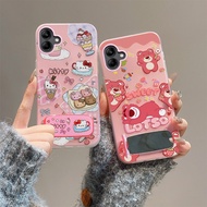 samsung a04 case samsung a05 case mirror bracket jelly phone case