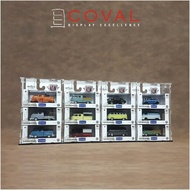 Coval SMT-403 Acrylic Display for 12 Diecast M2 Machines 1/64 Box