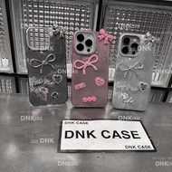 Minmim bow charm foil phone case