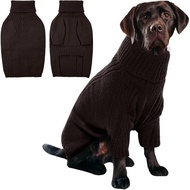 Clothes High Neck Dog 412 Sweater Knitted Oversized Style Autumn Winter 4XL-5XL JD8A
