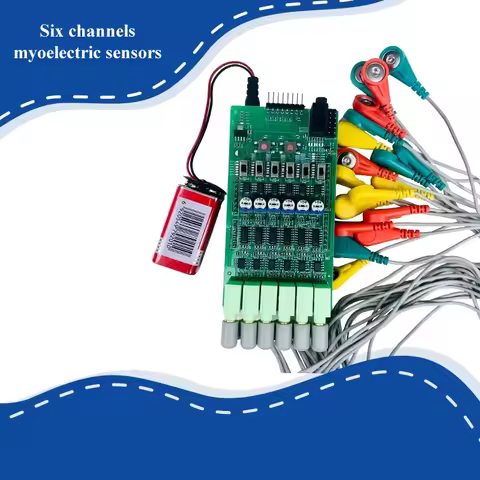 Six Channel EMG Muscle Electric Sensor Module for Mechanical Arm Electromyography Detection,Develope
