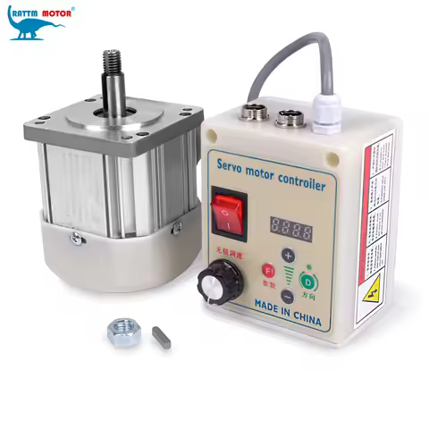 550W, 750W, 1.1kW, 2200W 220V AC Brushless Servo Motor Kit for Lathes and Various Machinery