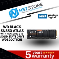 WESTERN DIGITAL WD BLACK SN850 ATLAS WITH HEATSINK 2 TB SOLID STATE DRIVE - WDS200T1XHE