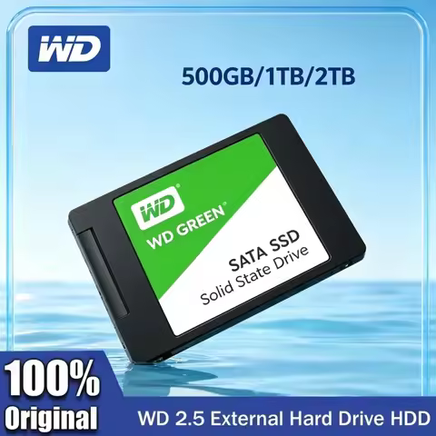 Western Digital Green SATA SSD 2.5" 2TB Internal Hard Drive SATA III 6Gb/s Low Vibration High Compat