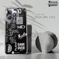Realme C53 Case Realme C53 Motif [AESTHETIC PEW] Booming Case Softcase Premium - Case hp - Casing hp